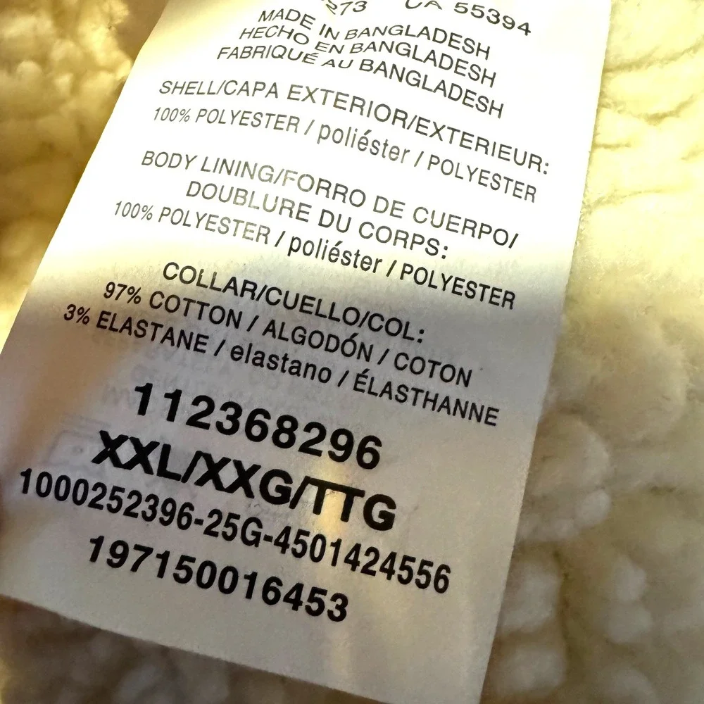 New Wrangler Men's Southwestern Sherpa Lined Zip Vest XXL Brown Cowboy Landman - Picture 9 of 12